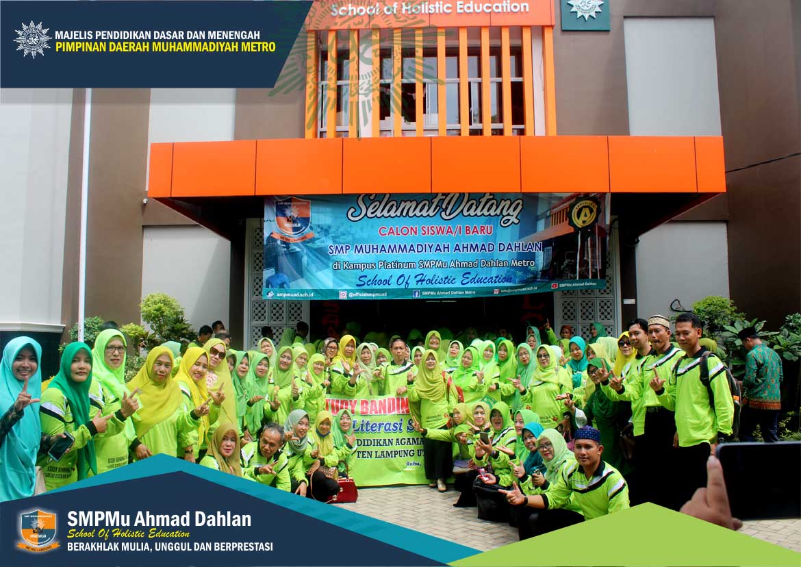 140 Lebih Guru Study Banding Geliat Literasi Sekolah di SMP Mu Ahmad Dahlan Metro